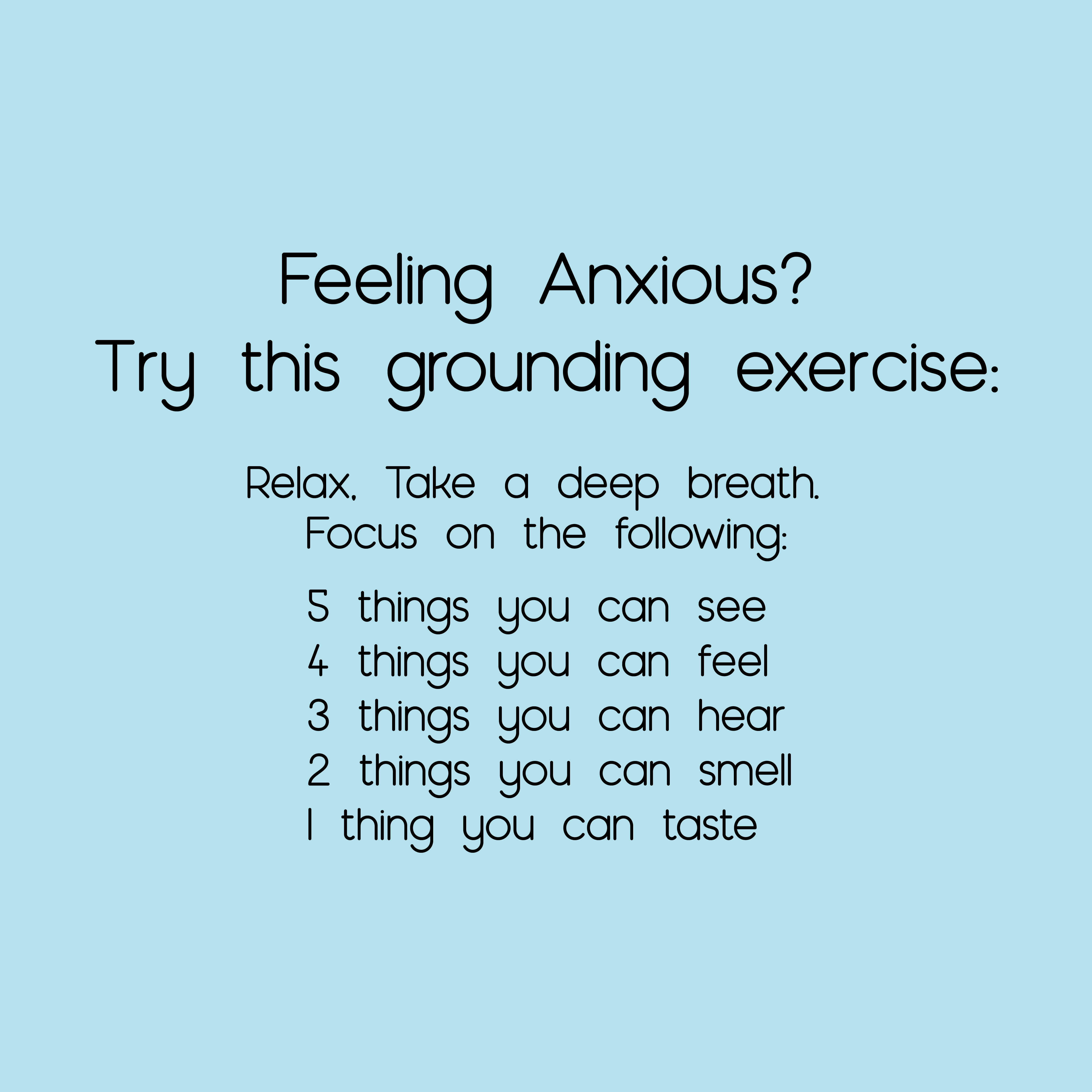 Grounding Exercise
